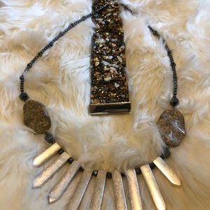 Beaded necklace and beaded bracelet to match!